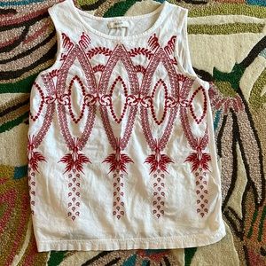 Madewell embroidered tank top